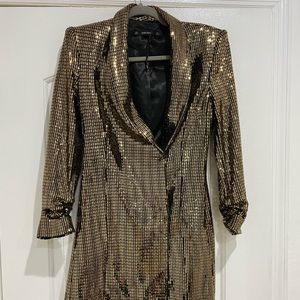 Zara Brand new Gold Blazer Dress